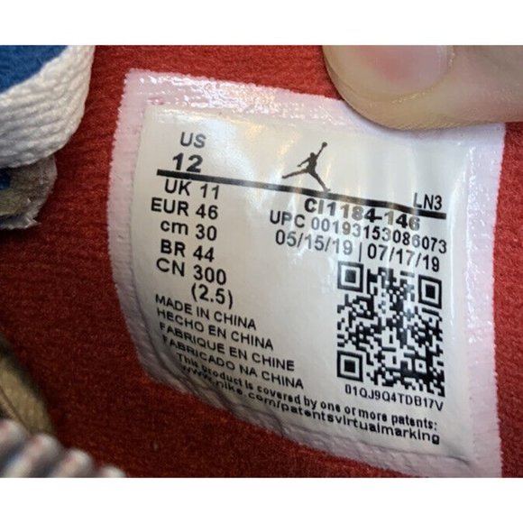 Nike Air Jordan Retro 4 IV SE What The White Red Blue Cement CI1184-146 Size 12
